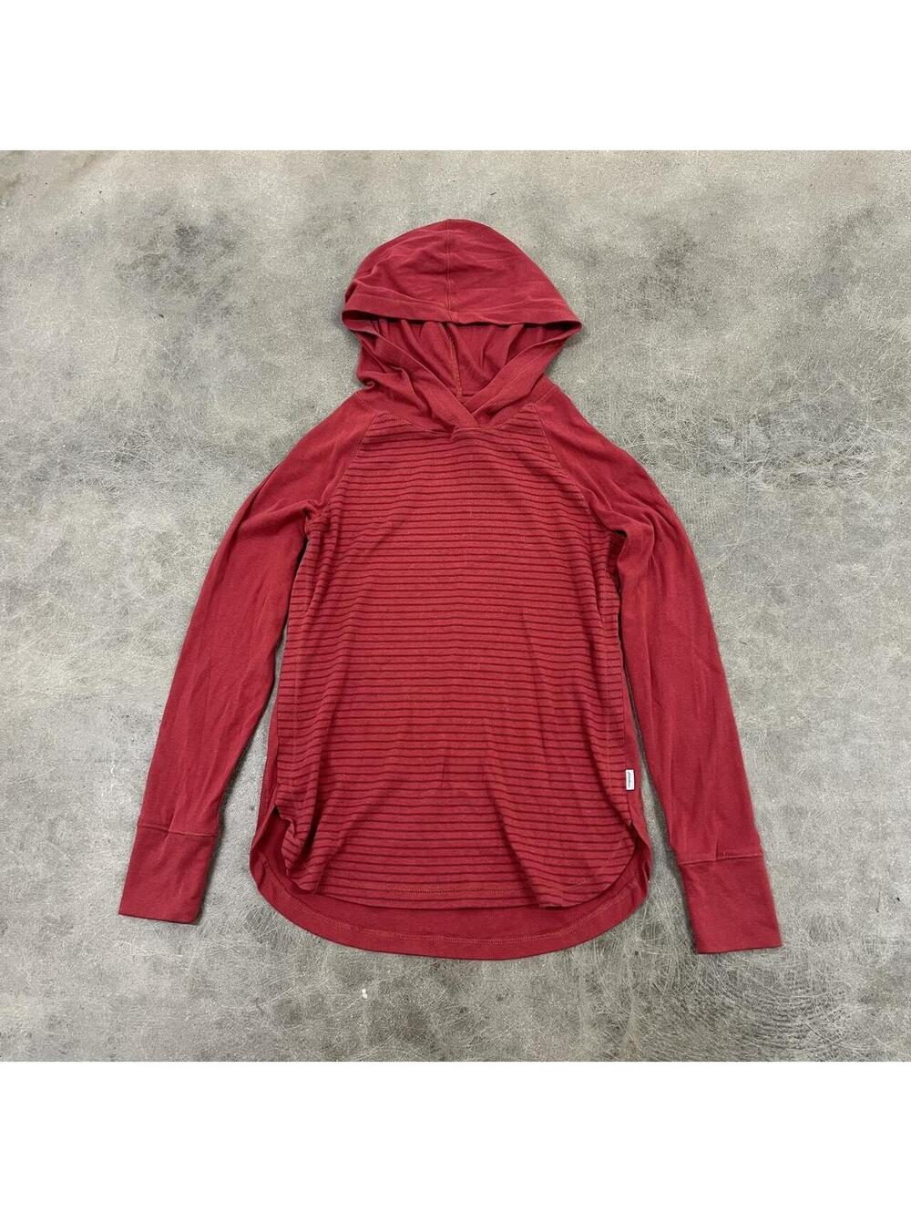 Eddie Bauer Women's Red and Burgundy Hoody